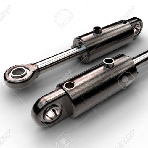 80522082 3d illustration of hydraulic cylinders